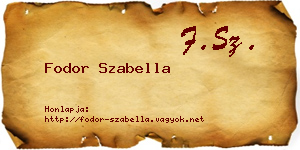 Fodor Szabella névjegykártya